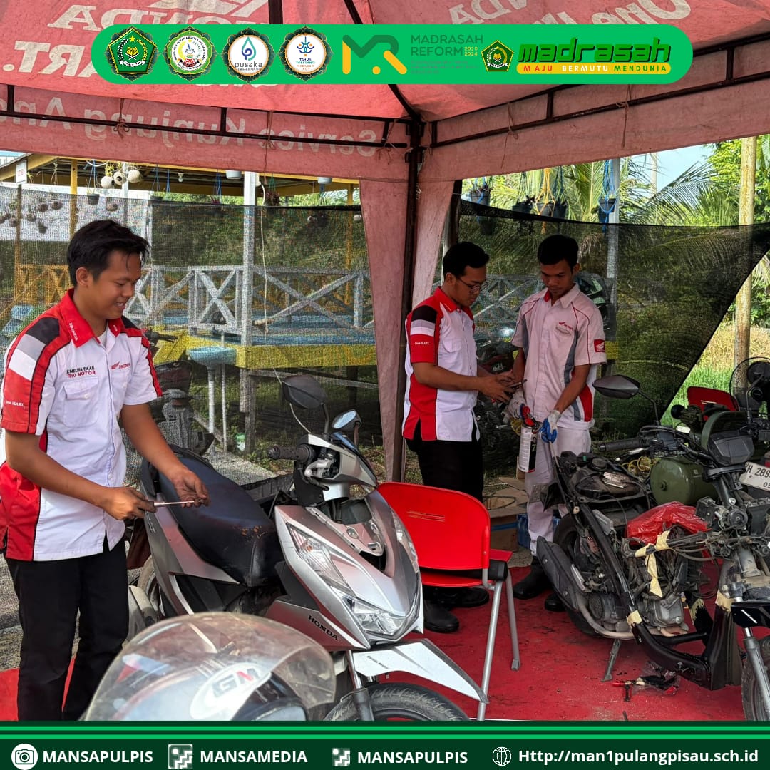 Dealer Trio Kapuas Tuntaskan Program Servis Go To School di MAN 1 Pulang Pisau
